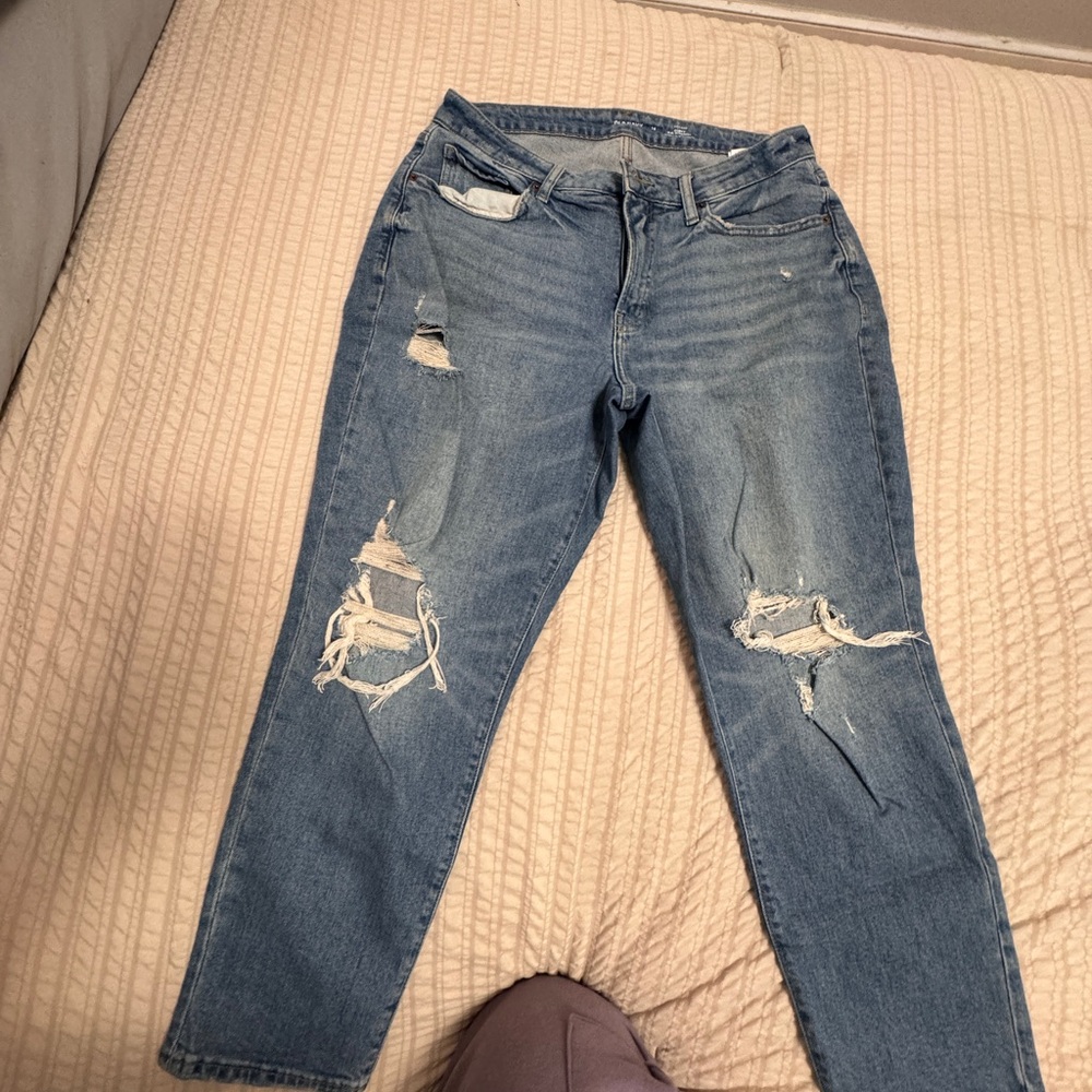 Old Navy Distressed Blue Jeans